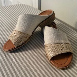 CCOCCI Bambi Beige and Tan Woven Sandals
